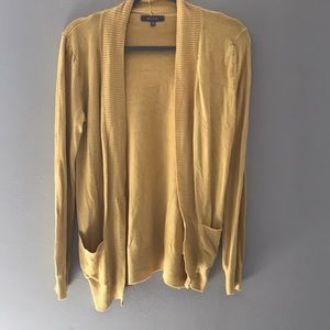 Yellow cardigan